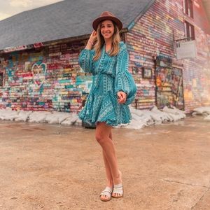 Blue Twirly Dress from The Mint Julep